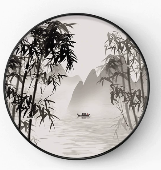 Harmonious Bamboo Landscape Art