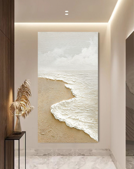 Exquisite Beach and Wave Oil Art