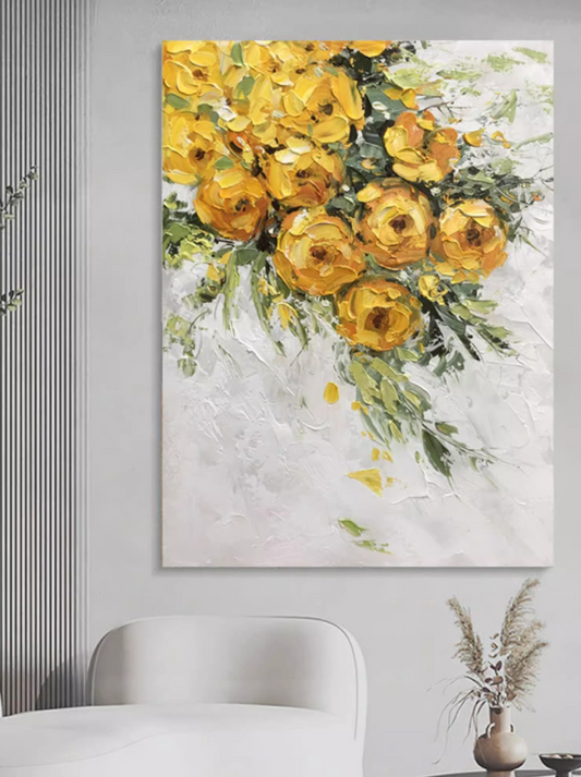 EXQUISITE HAND - PAINTED FLORAL MASTERPIECE